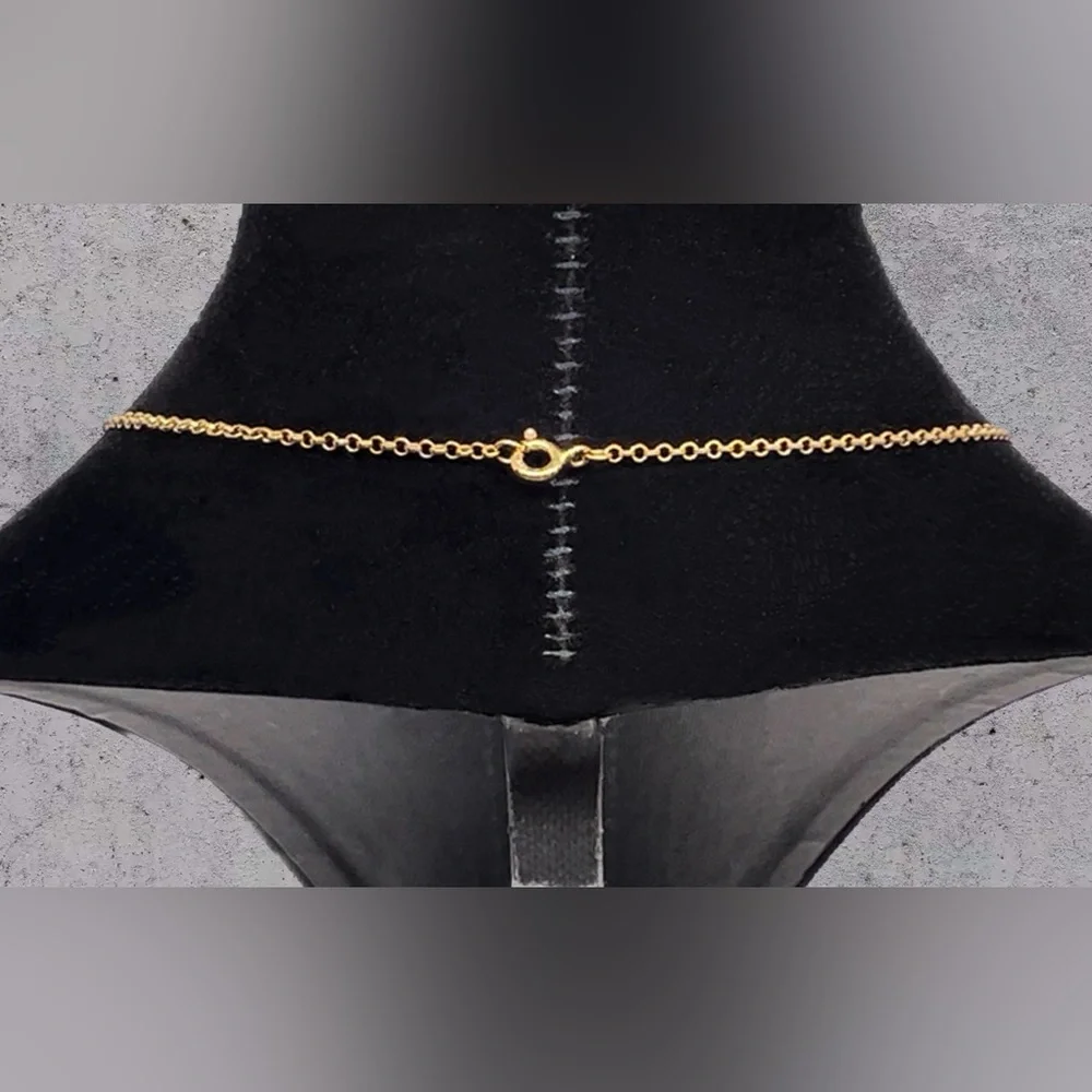 QVC Gold Plated 925 Silver 4 Gemstone Pendant Necklace - Picture 4 of 5